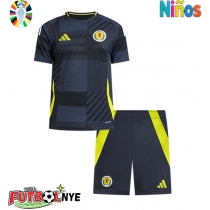 Camiseta Escocia Primera Equipación para niños Eurocopa 2024 manga corta (+ pantalones cortos)